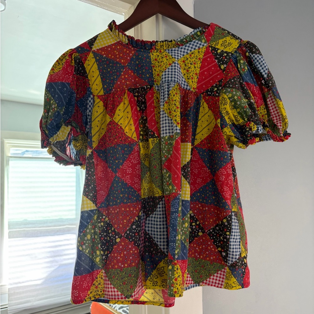 Doen Alida patchwork blouse in countryside M